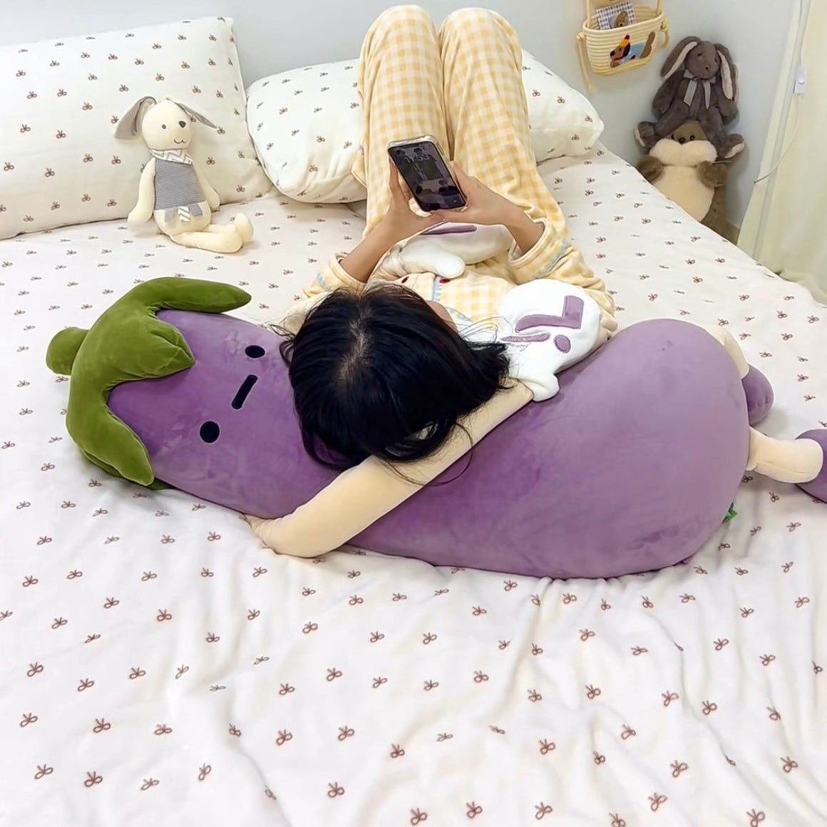 Restelle Soothing Eggplant Doll Plush